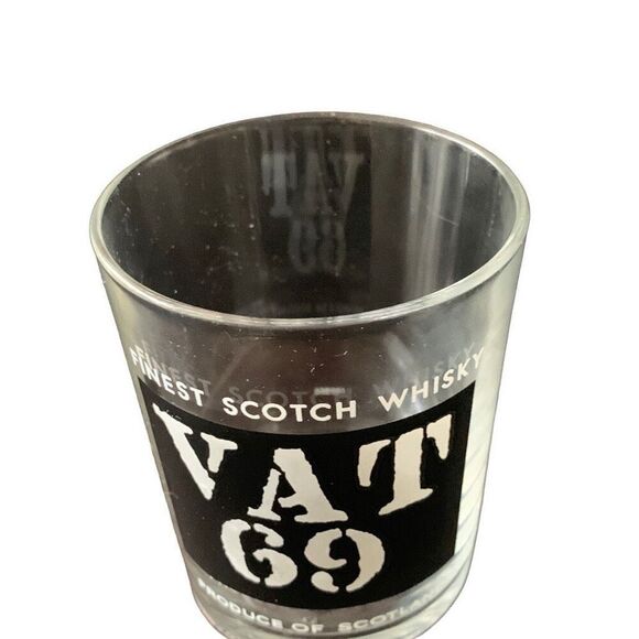 Vintage VAT 69 Scotch Whisky Glass A Timeless Classic Savor the Finest Unique - Picture 5 of 9
